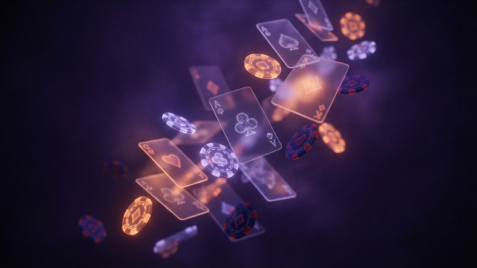 Plateforme de jeux casino aux tons sombres